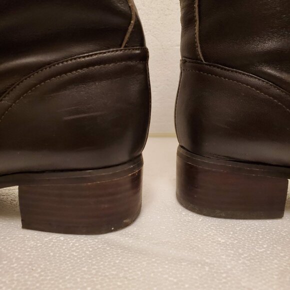 Colin Stuart Dark Brown Heeled Boots - Picture 8 of 15